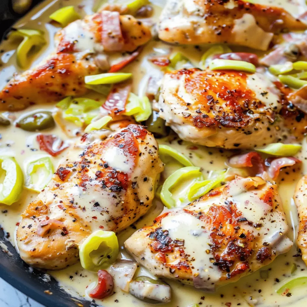 Creamy Pepperoncini Chicken Skillet