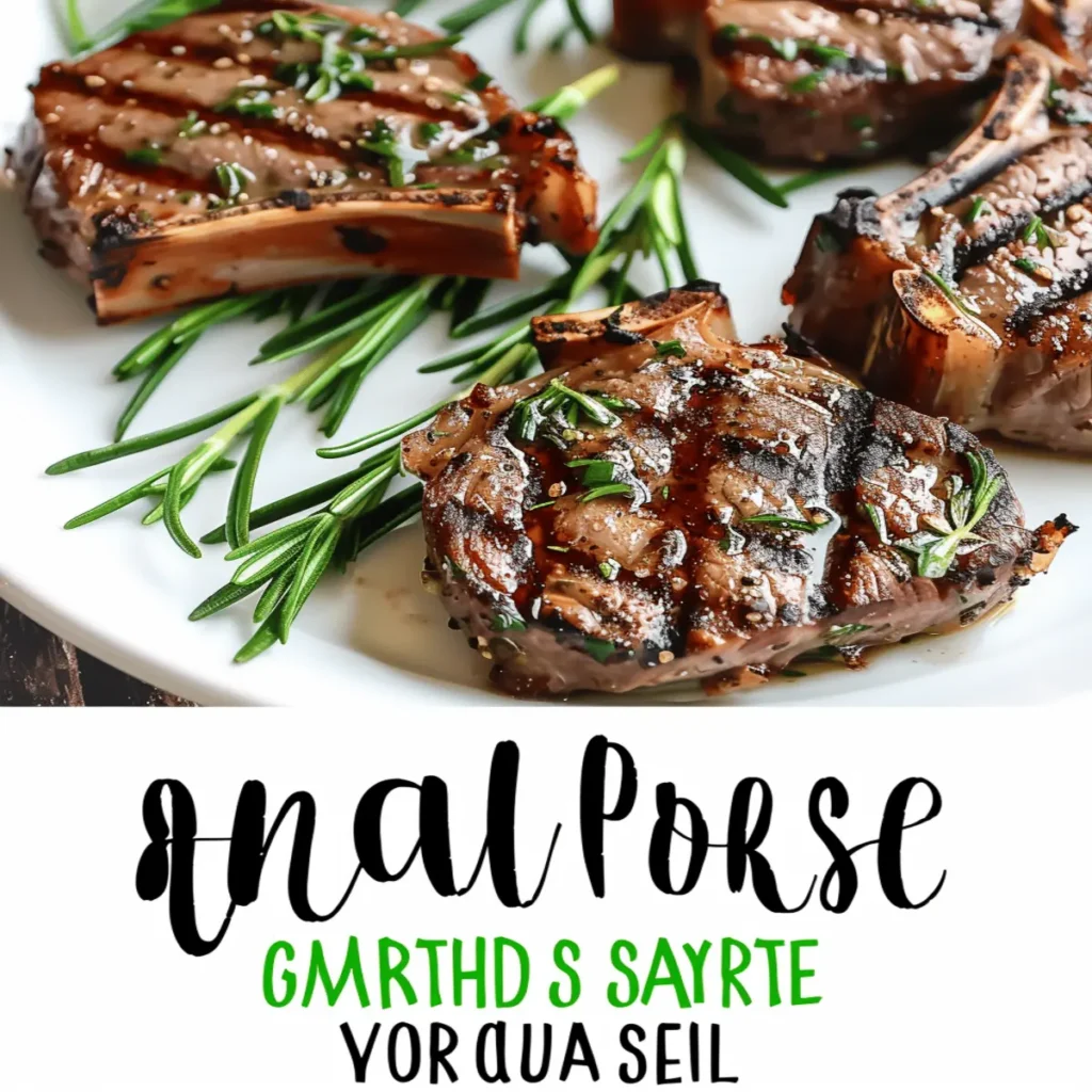 Garlic & Rosemary Grilled Lamb Chops