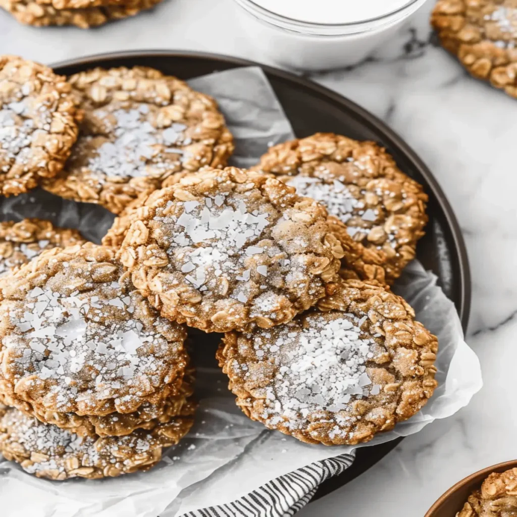 Gooey Butter Oatmeal Cookies (Crack Pie Cookies)
