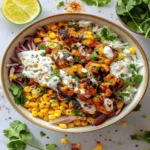Street Corn Chicken Rice Bowl