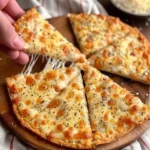 Air Fryer Cheesy Tortilla Garlic Bread