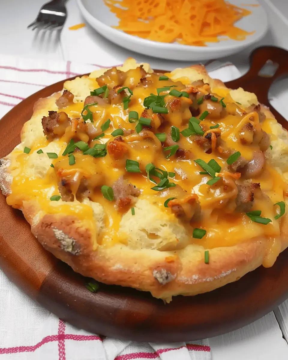 Biscuits and Sausage Gravy Breakfast Pizza: Easy Indulgence at Home
