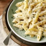 Creamy Garlic Penne Pasta