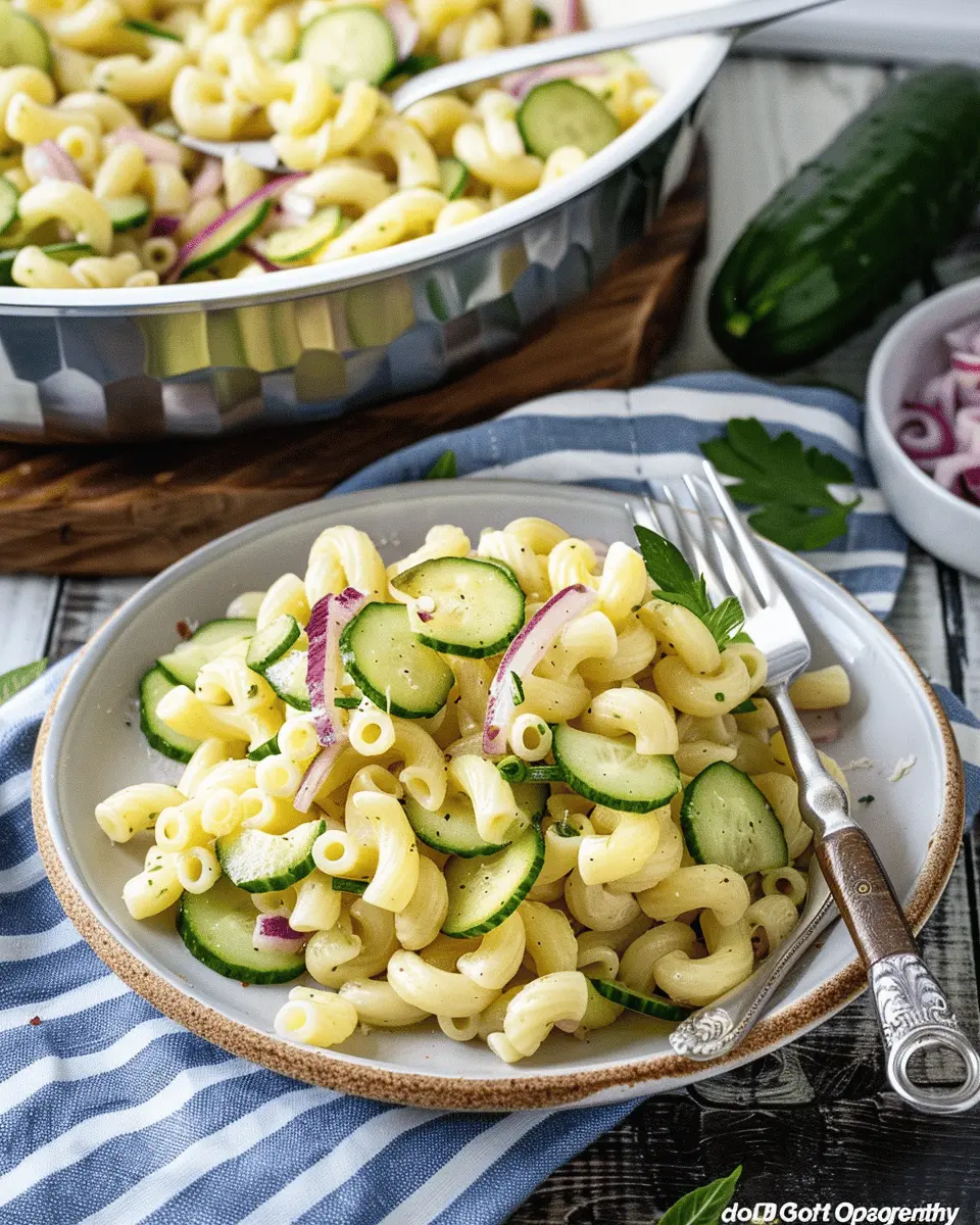 Cucumber Pasta Salad: Easy Refreshing Recipe with Turkey Bacon