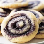 Easy Blueberry Cheesecake Swirl Cookies