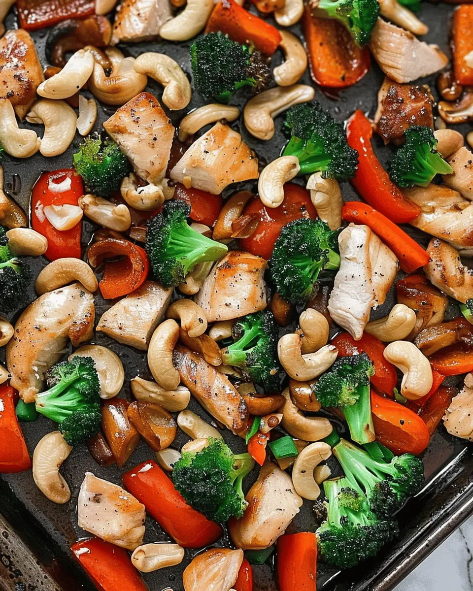 Easy Sheet Pan Cashew Chicken: A Flavorful Weeknight Delight