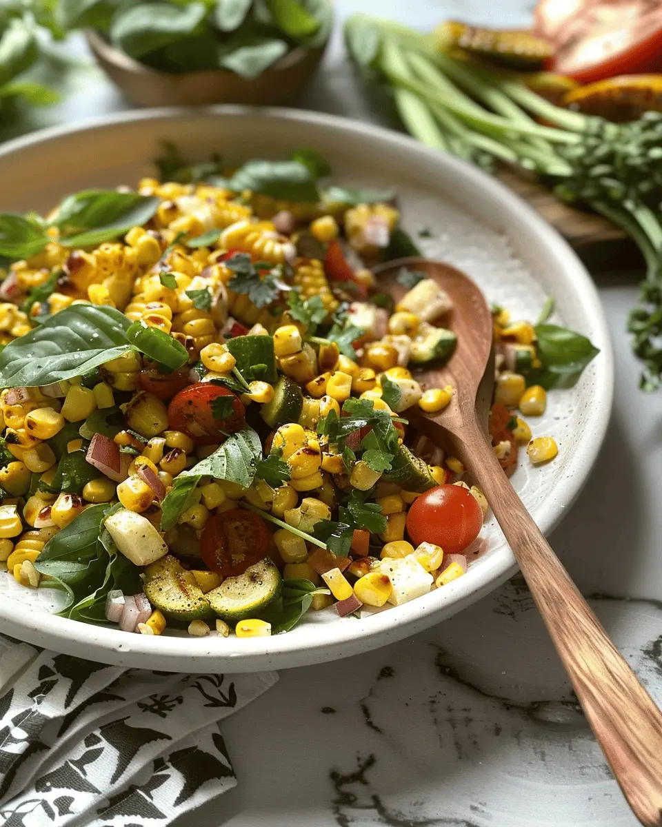 Grilled Summer Corn Salad: Easy Recipe with Turkey Bacon Delight