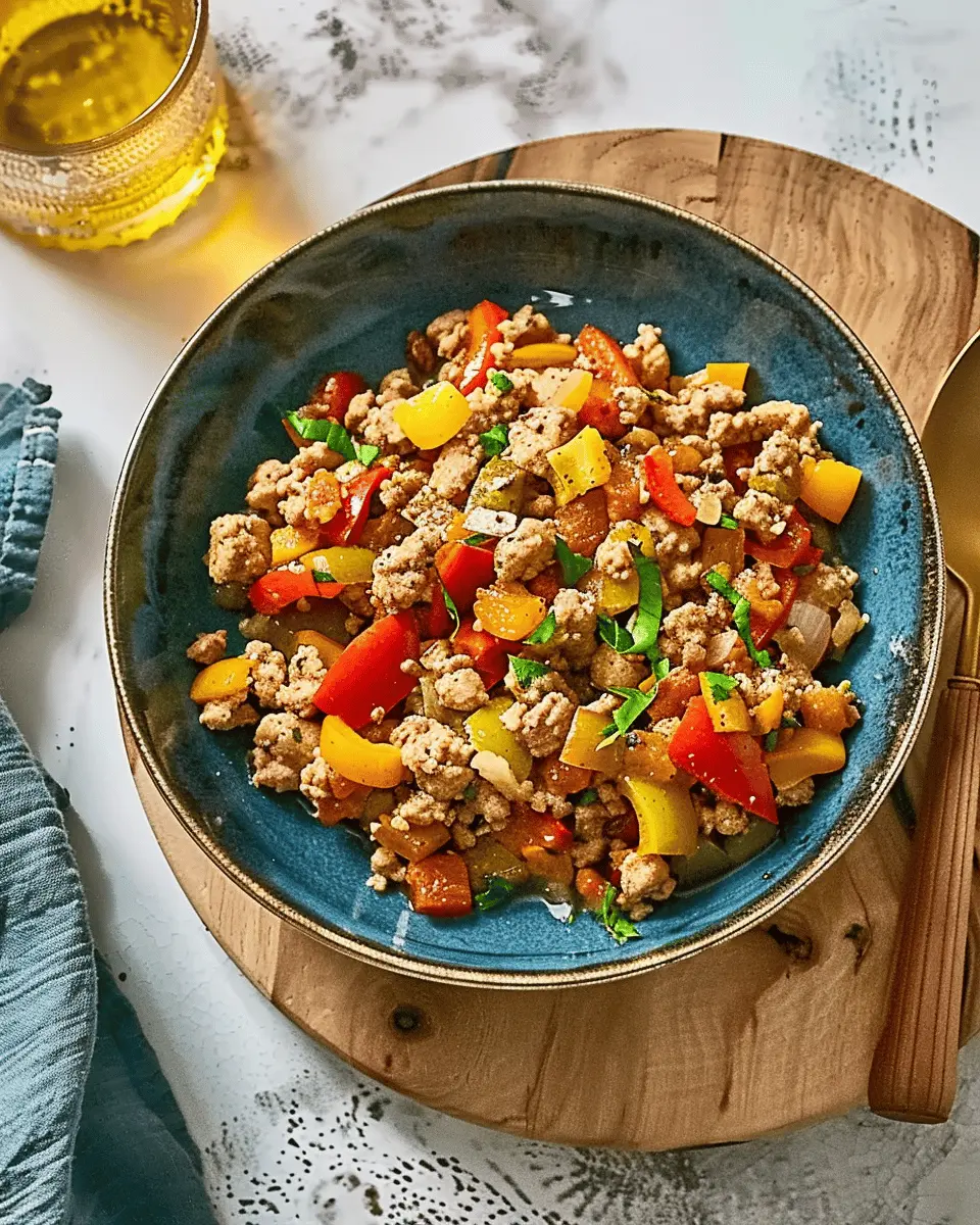 Mom’s Ground Turkey and Peppers: Easy, Flavorful Family Dinner