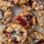 Raspberry Crumble Cookies