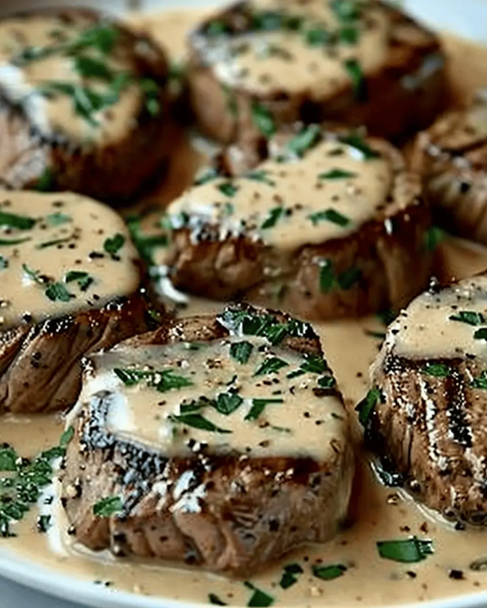 Steak with Haunted Bourbon Garlic Cream Sauce: A Spooky Indulgence