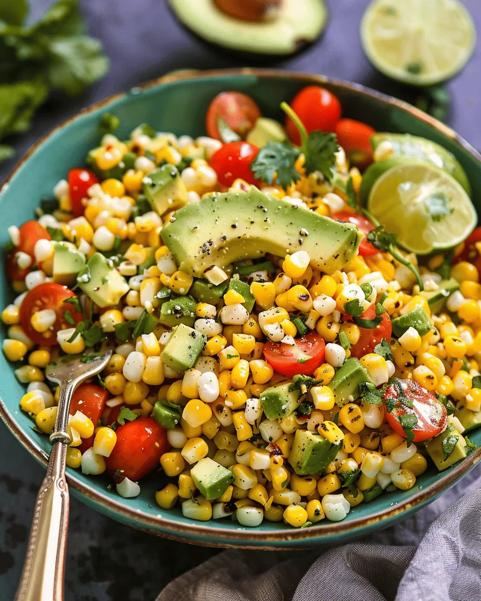 Summer Corn Salad with Avocado: The Best Fresh Flavor Twist