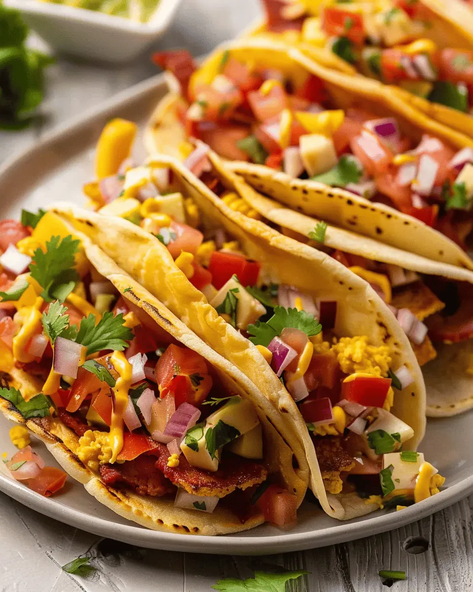 Sweet and Savory Protein Pancake Tacos with Turkey Bacon Delights