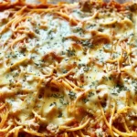 Baked Cream Cheese Spaghetti Casserole
