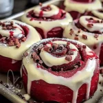 Heavenly Red Velvet Cinnamon Rolls