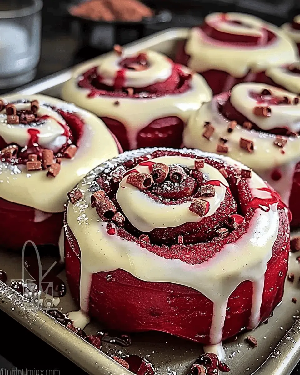 Heavenly Red Velvet Cinnamon Rolls: Indulgent Treat for All