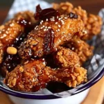 Crispy and crunchy fried chicken