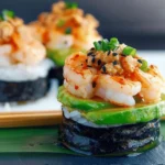 Spicy Shrimp Sushi Stacks