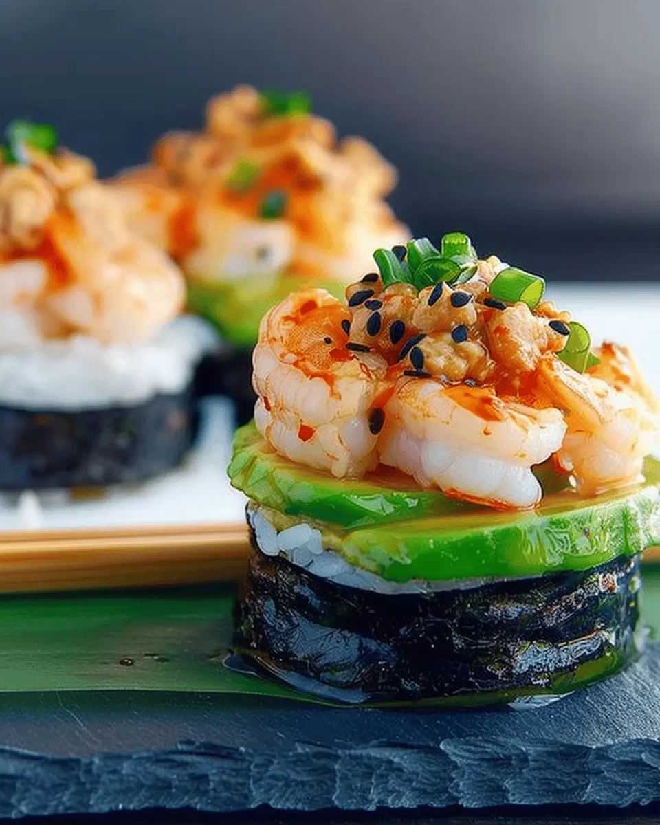 Spicy Shrimp Sushi Stacks: Easy and Delicious Homemade Appetizer