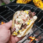 Grilled Steak Elote Tacos