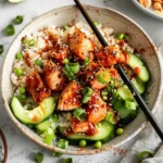 Honey Sriracha Salmon Bowls