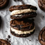 Brownie Cookie Sandwiches with Cookie Dough Buttercream