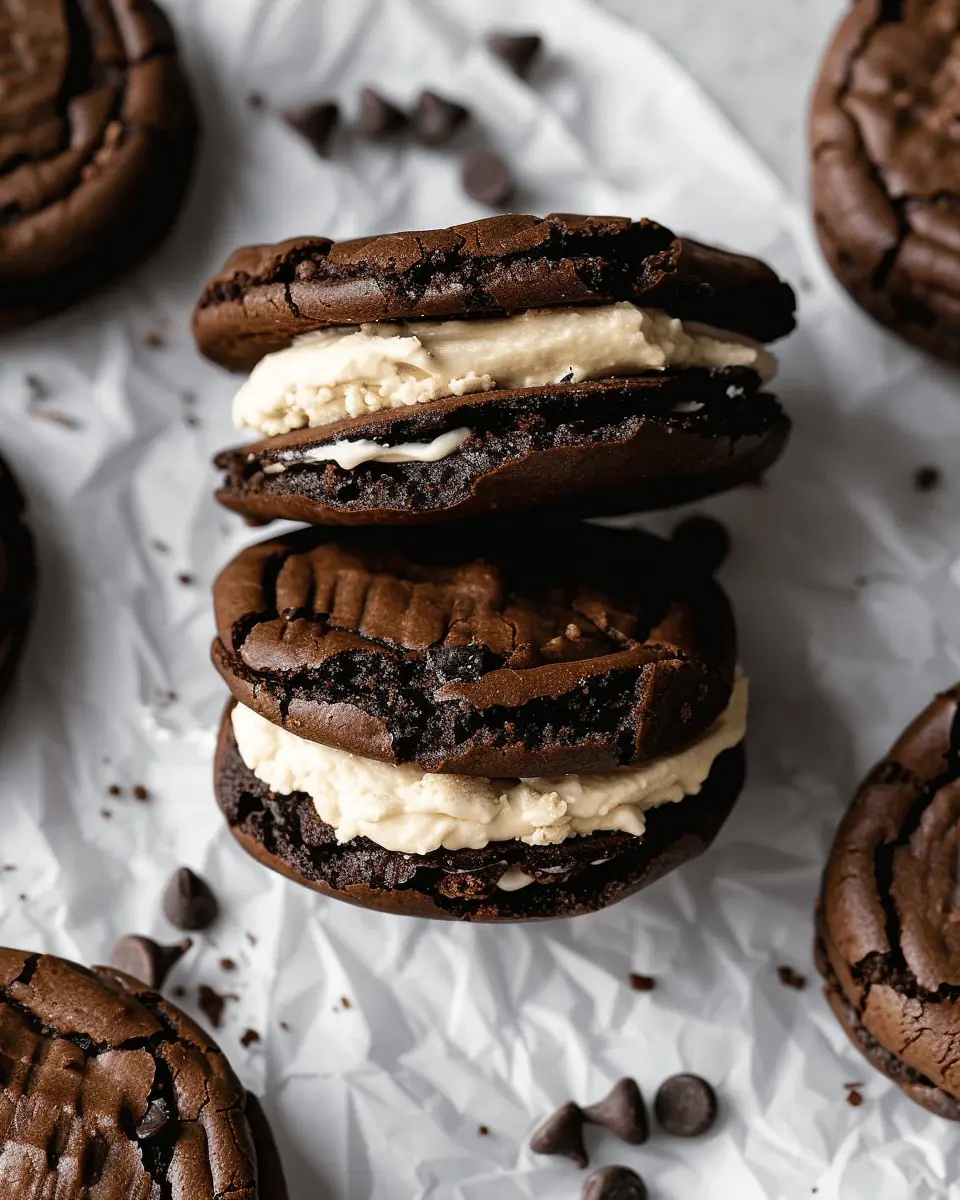 Brownie Cookie Sandwiches: Indulgent Treats with Cookie Dough Buttercream