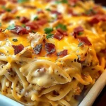Savory Spicy Chicken Spaghetti Casserole Your Family Will Love