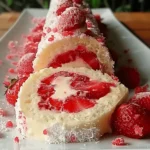 Strawberry Shortcake Cheesecake Dessert Sushi Rolls