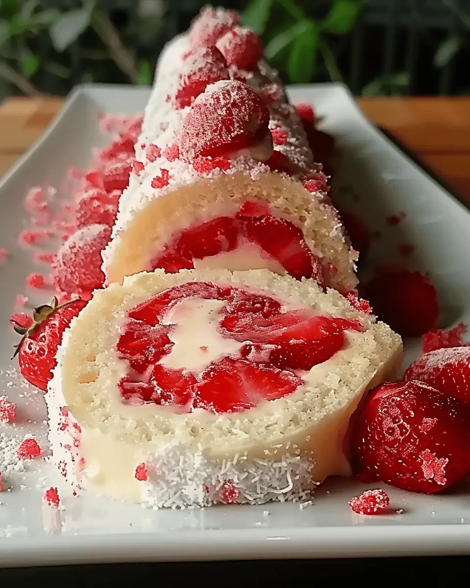 Strawberry Shortcake Cheesecake: Indulgent Dessert Sushi Rolls