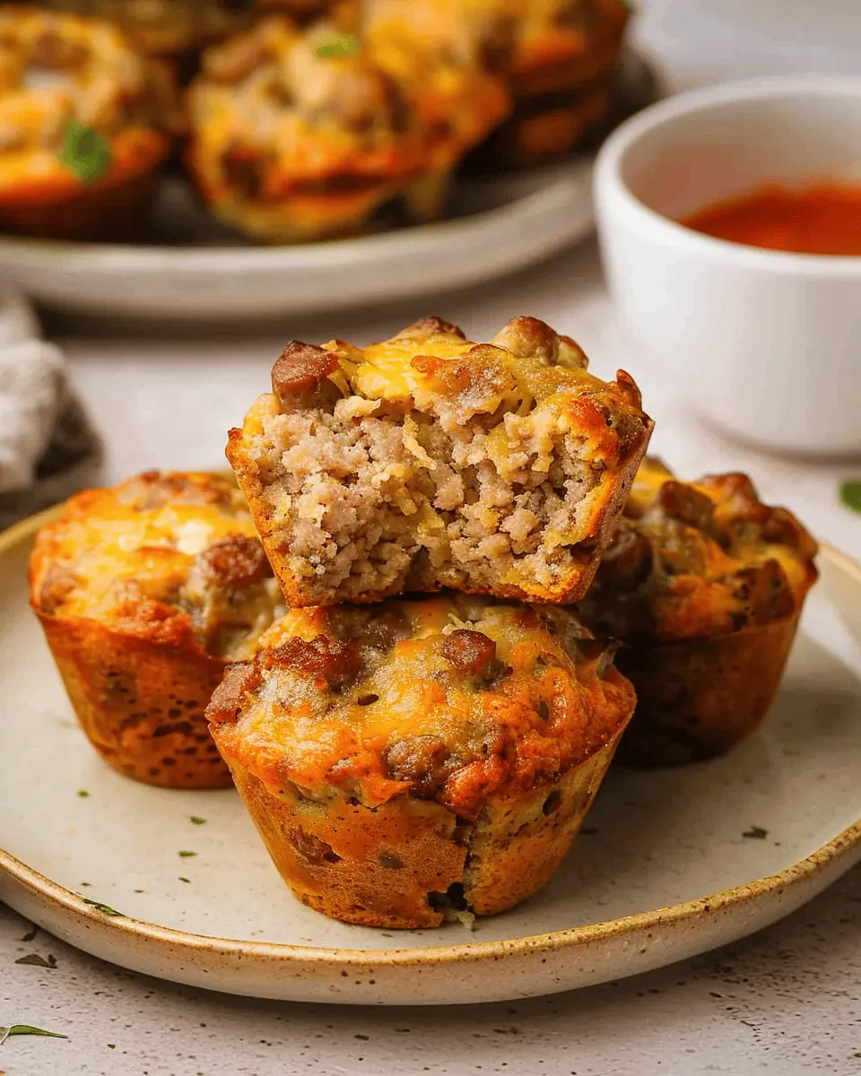 High Protein Sausage Pancake Muffins for a Healthy Breakfast Boost