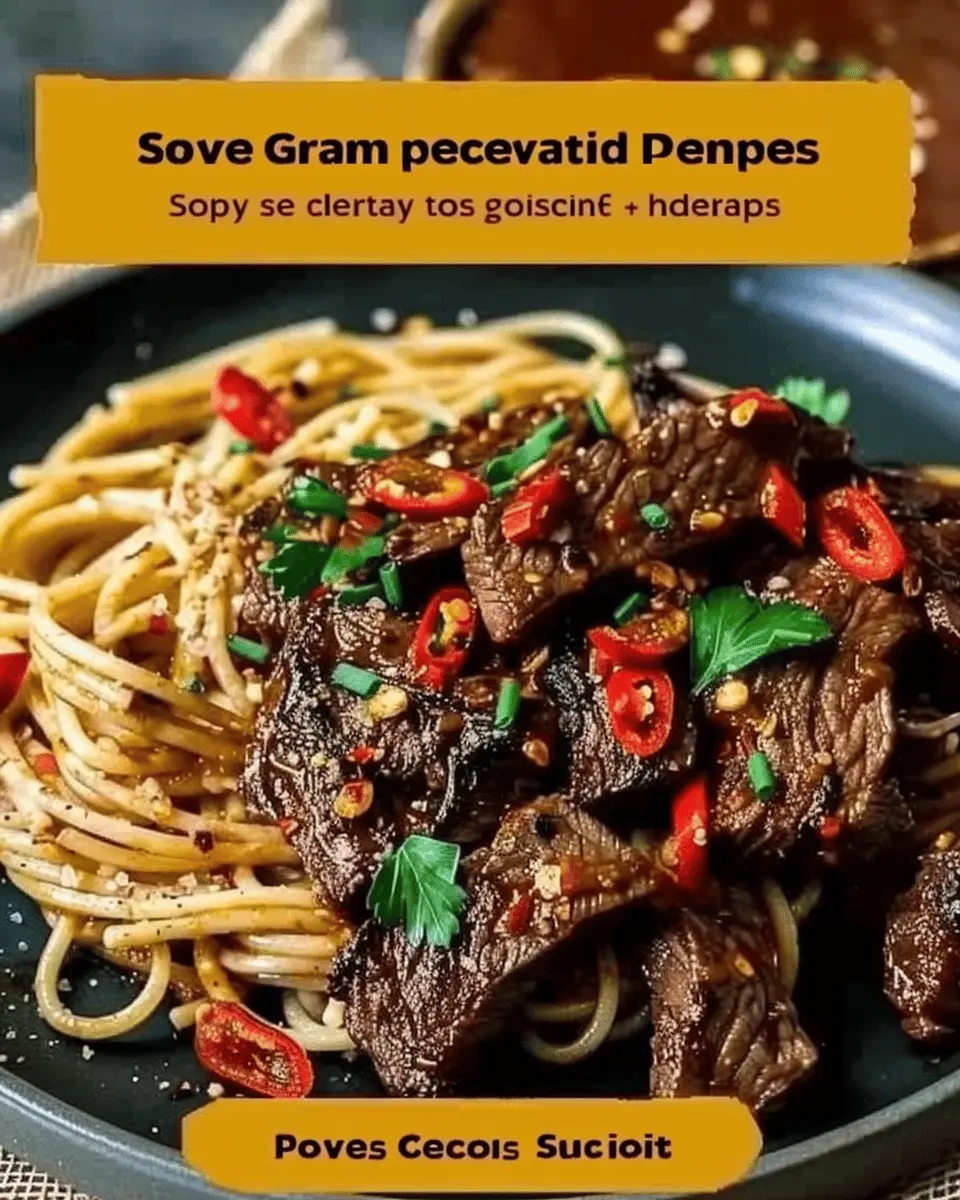 Sweet and Spicy Garlic Steak Pasta: A Bold, Flavorful Dinner Delight