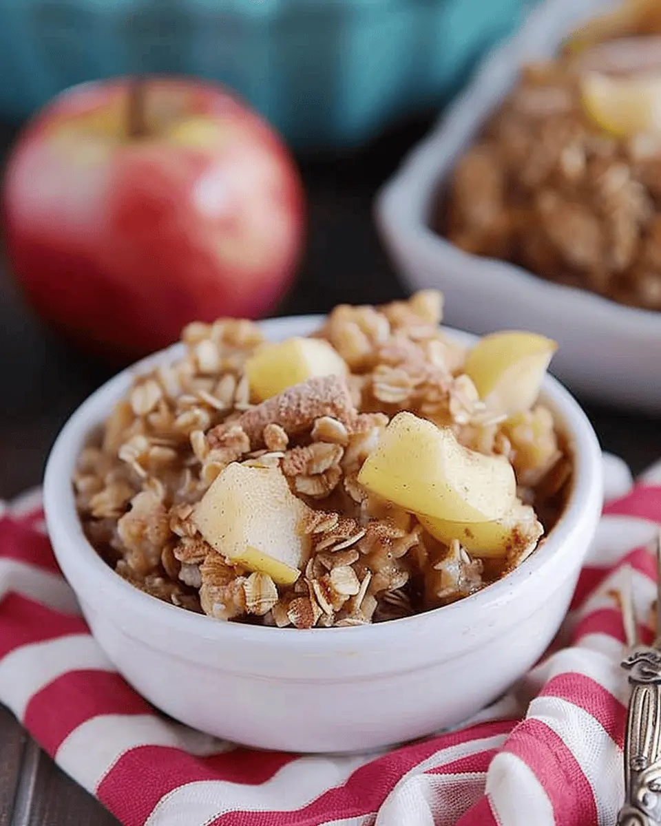 Amish-Style Apple and Cinnamon Baked Oatmeal for Cozy Mornings