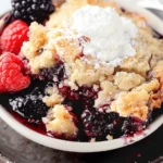 Mixed Berry Sugar Cookie Cobbler