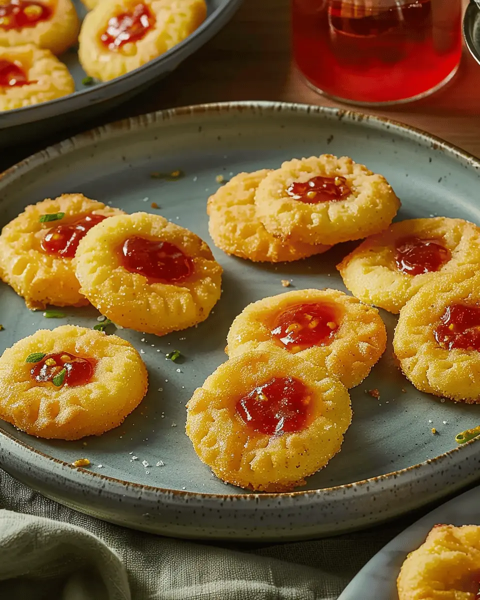 Cheesy Thumbprint Appetizers with Hot Pepper Jelly: Irresistibly Savory