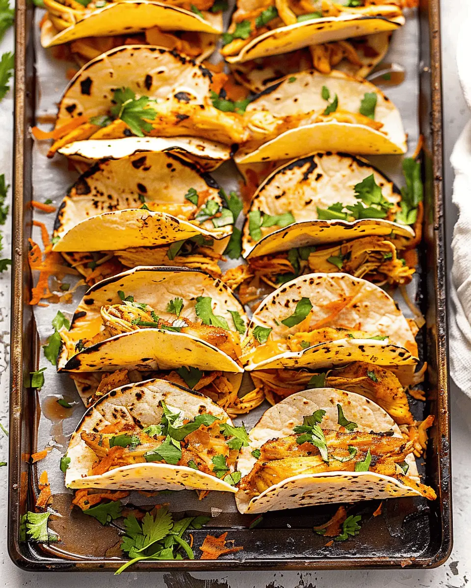 20 Minute Mini Baked Chicken Tacos for Easy Weeknight Meals