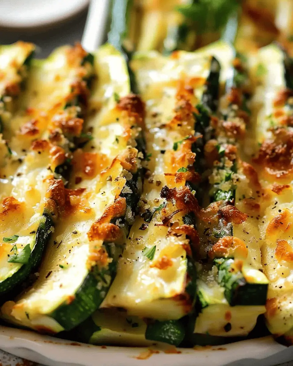 Quick Easy Baked Zucchini with Turkey Bacon for a Healthy Delight