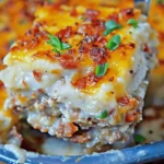 Loaded Potato Meatloaf Casserole