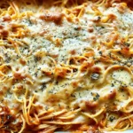 Baked Cream Cheese Spaghetti Casserole