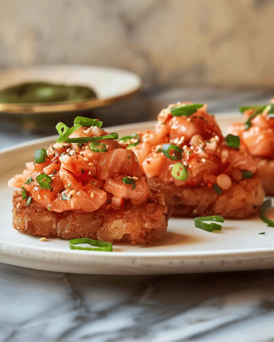 Crispy Rice with Spicy Salmon: A Simple, Flavorful Delight