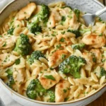 Cheesy Chicken Broccoli Orzo