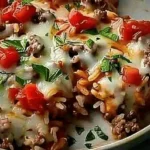 Cheesy Hamburger Rice Casserole