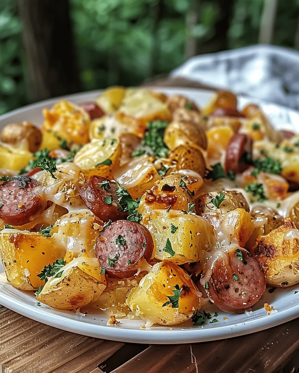 Cheesy Ranch Potatoes and Sausage: Indulgent Comfort Food Delight