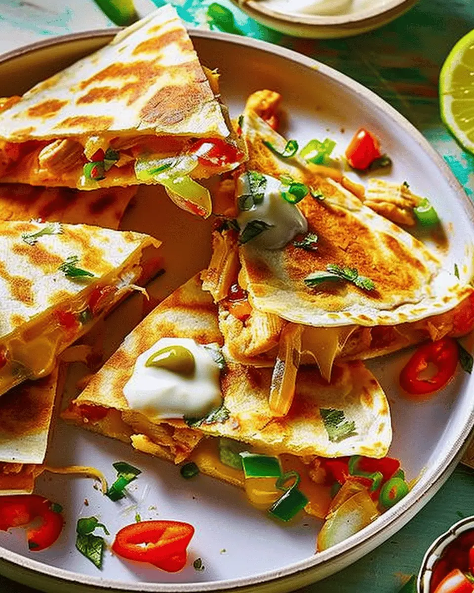 Chicken Quesadillas: Easy & Flavorful Recipe for Homemade Joy