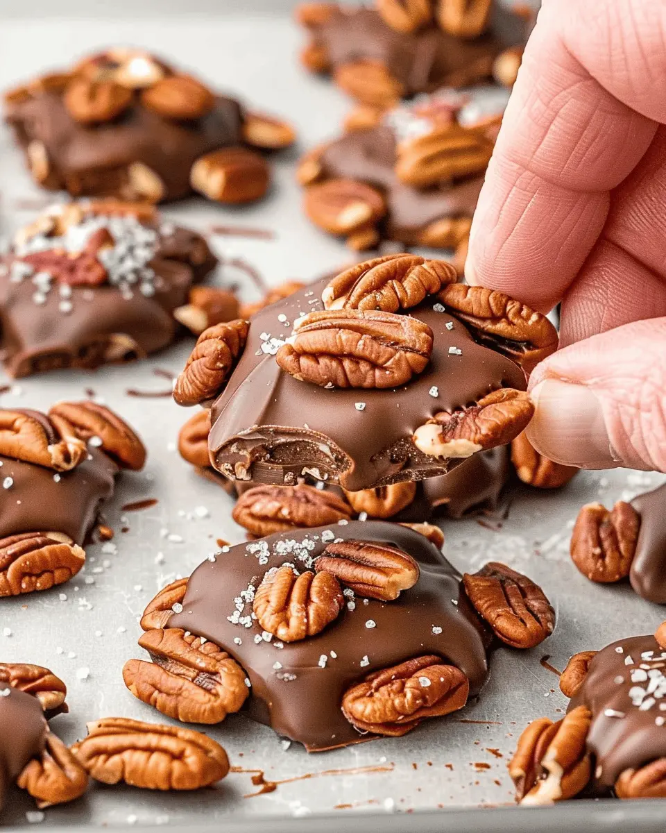 Chocolate Pecan Turtle Clusters: The Best Homemade Treats