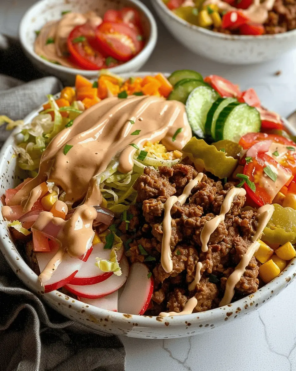 Deconstructed Healthy Hamburger Bowls: Easy & Delicious Family Meal