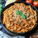 High Protein Creamy Beef Pasta