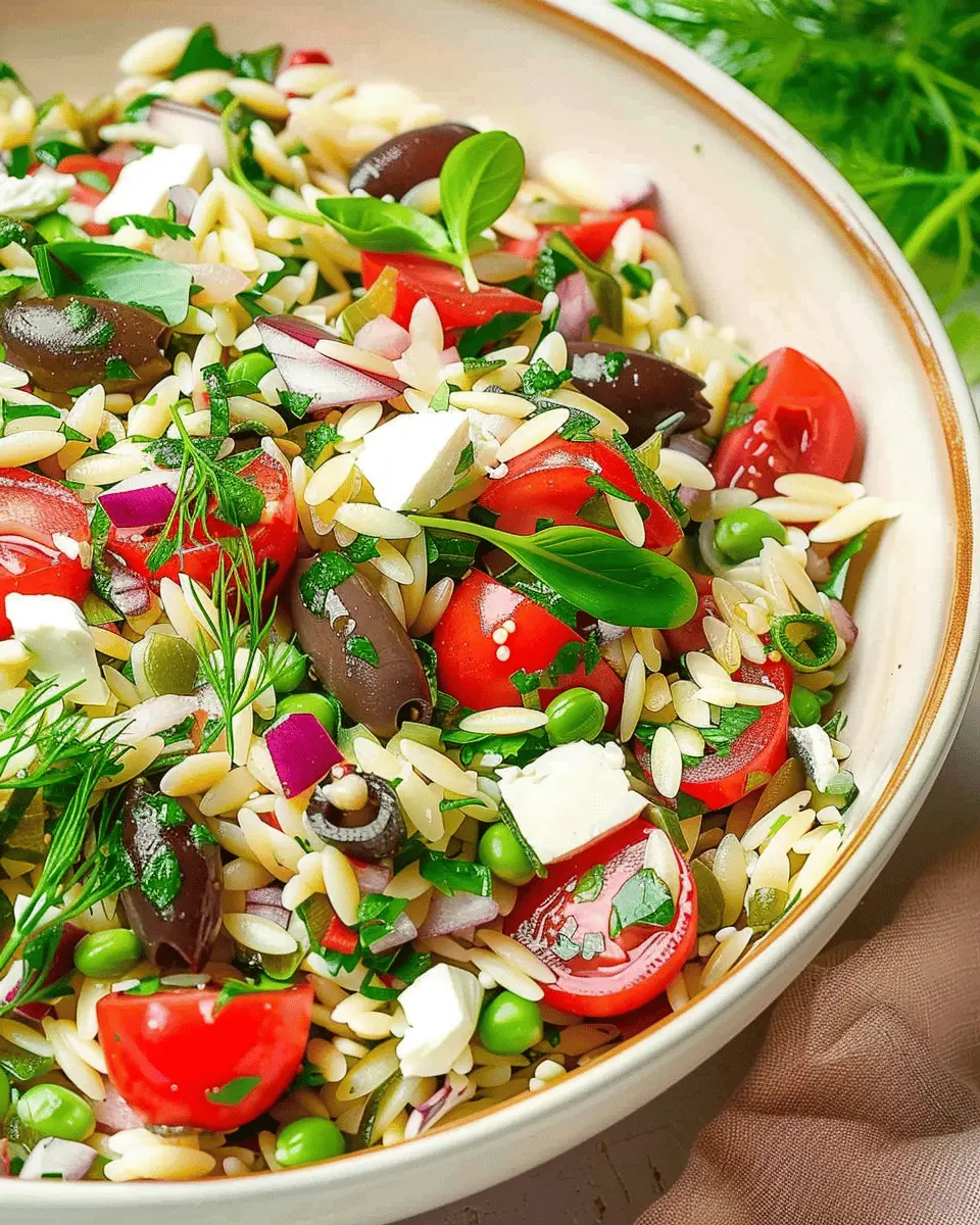 Mediterranean Orzo Salad: The Best Healthy Twist on Tradition