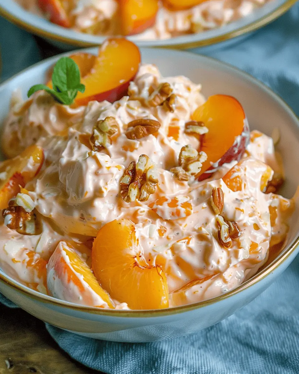 Millionaire Peach Salad: Indulge in Juicy Summer Freshness