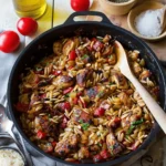 One-Pot Balsamic Chicken and Orzo