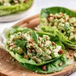 Pesto Chicken Salad Lettuce Wraps